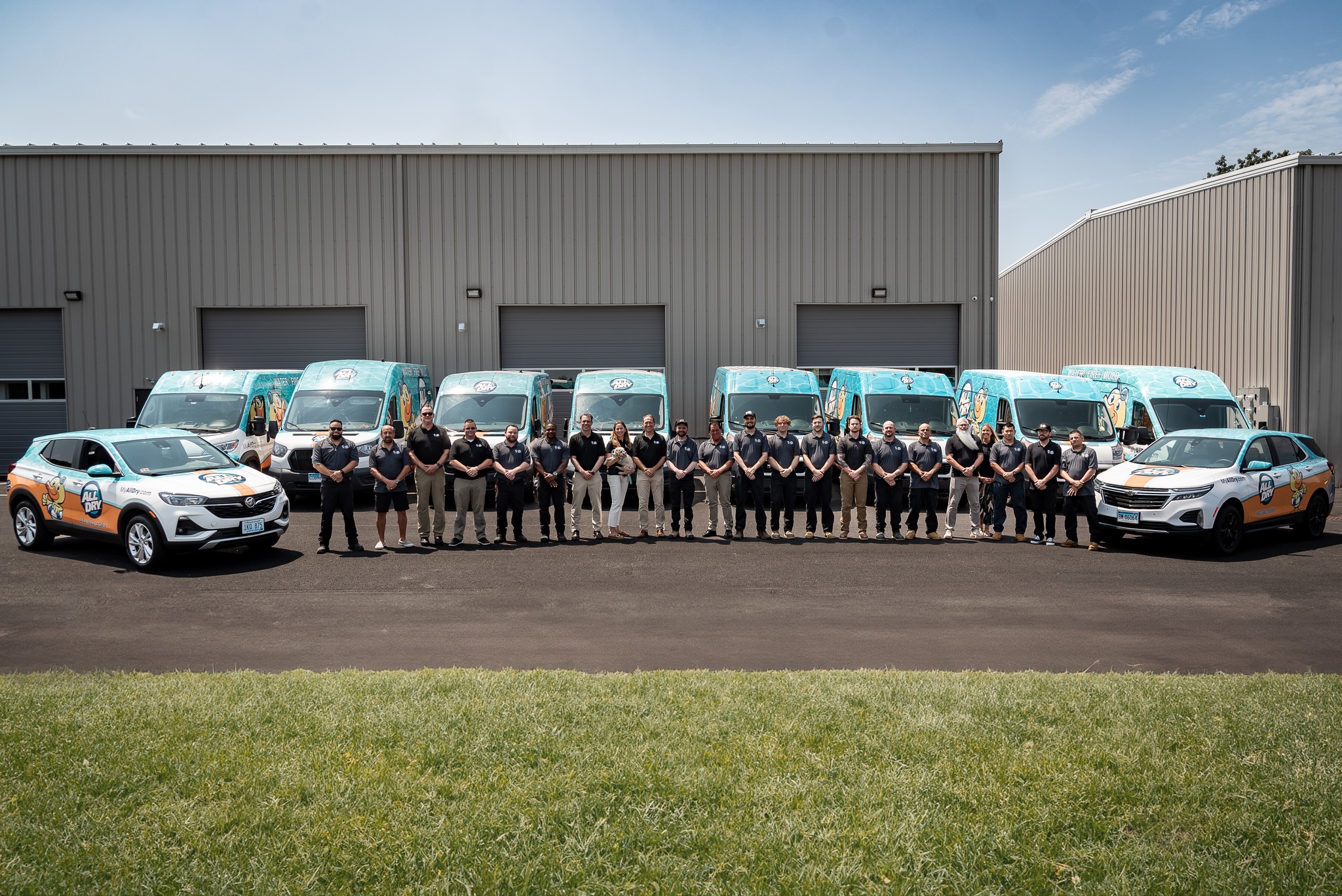 All Dry Cleveland Fleet of Vans