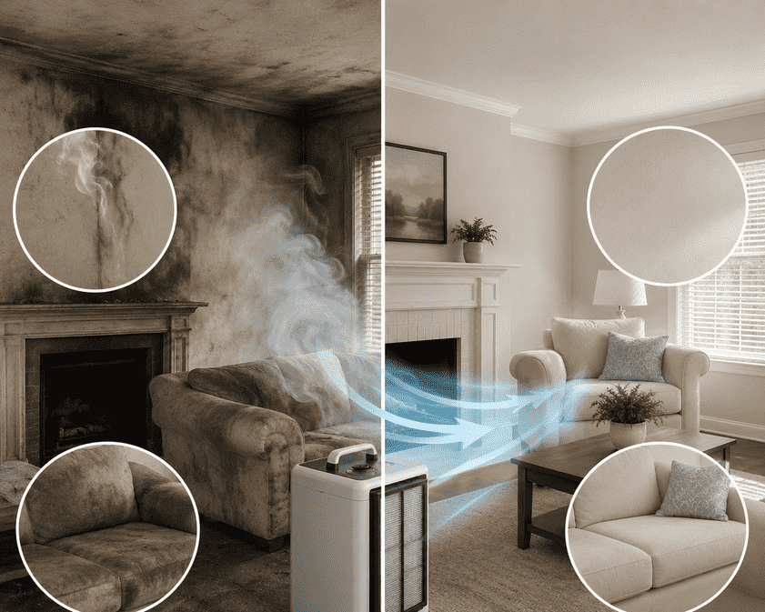How to Remove Smoke Odor from Walls and Furniture