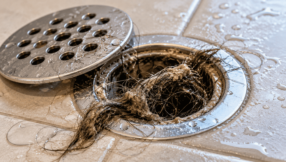 Cleveland clogged drain removal service, slow drain full of hair